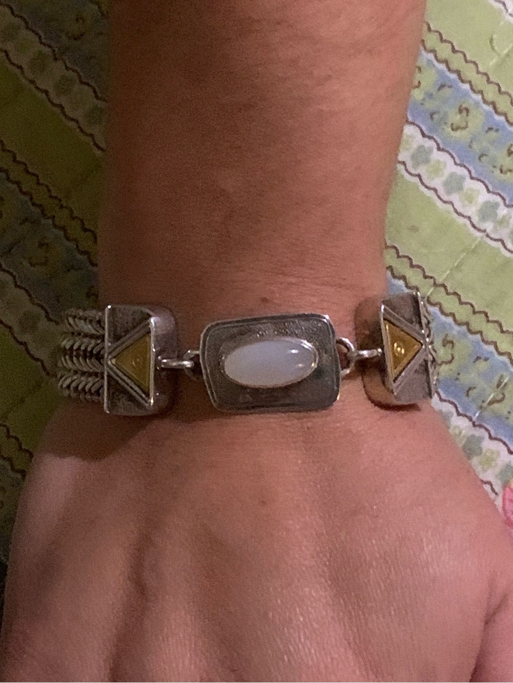 Milky Quartz Link Bracelet 61.92 grams